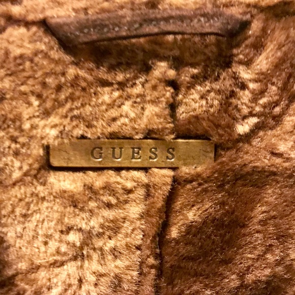 Guess genuine leather jacket with fur lining - Picture 3 of 4